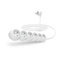 CONNECT IT prodlužovací kabel 230V, 6 zásuvek, 5 m, bez vypínače (bílý)