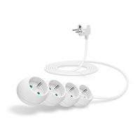 CONNECT IT prodlužovací kabel 230V, 3 zásuvky, 1,5 m, bez vypínače (bílý)