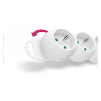 CONNECT IT prodlužovací kabel 230V, 3 zásuvky, 1,5 m, bez vypínače (bílý)