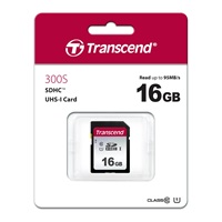 TRANSCEND SDHC karta 16GB 300S, UHS-I U1 (R:95/W:45 MB/s)