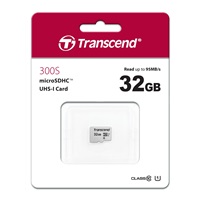 TRANSCEND MicroSDHC karta 32GB 300S, UHS-I U1, bez adaptéru