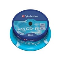 VERBATIM CD-R(25-Pack)Spindle/Crystal/DLP/52x/700MB