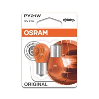 OSRAM autožárovka PY21W STANDARD 12V 21W BAU15s oranžová (Blistr 2ks)