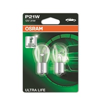 OSRAM autožárovka P21W ULTRA LIFE 12V 21W BA15S (Blistr 2ks)