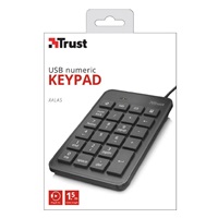 TRUST klávesnice Xalas USB Numeric Keypad