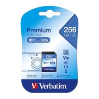 VERBATIM SDXC karta 256GB Class 10, UHS-1 (R:80/W:10 MB/s)