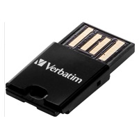 VERBATIM Tablet microSDHC C10/U1 with USB reader 16GB (R:45MB/s, W:10MB/s)
