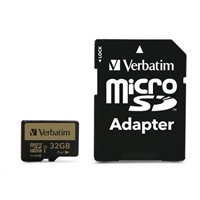 VERBATIM MicroSDHC karta 32GB PRO+ Class 10, UHS 1 (R:90/W:80 MB/s)