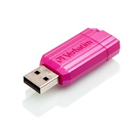 VERBATIM Flash Disk 32GB Hi-Speed Store ‘n‘ Go, Pinstripe, USB 2.0, Hot růžová