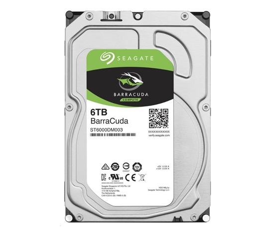 SEAGATE HDD 6TB BARRACUDA, 3.5", SATAIII, 5400 RPM, Cache 256MB