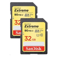 SanDisk SDHC karta 32GB Extreme (90MB/s V30 UHS-I U3) 2-pack