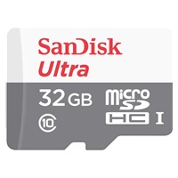 SanDisk MicroSDHC karta 32GB Ultra (80MB/s, Class 10 - Tablet Packaging, Android) + adaptér