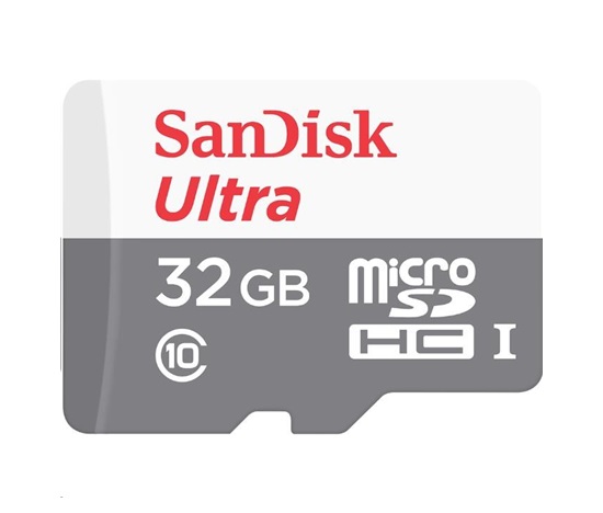 SanDisk MicroSDHC karta 32GB Ultra (80MB/s, Class 10 - Tablet Packaging, Android) + adaptér