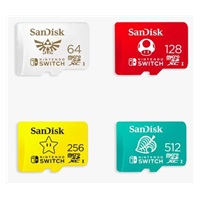 SanDisk MIcroSDXC karta 64GB for Nintendo Switch (R:100/W:90 MB/s, UHS-I, V30, U3, C10, A1) licensed Product