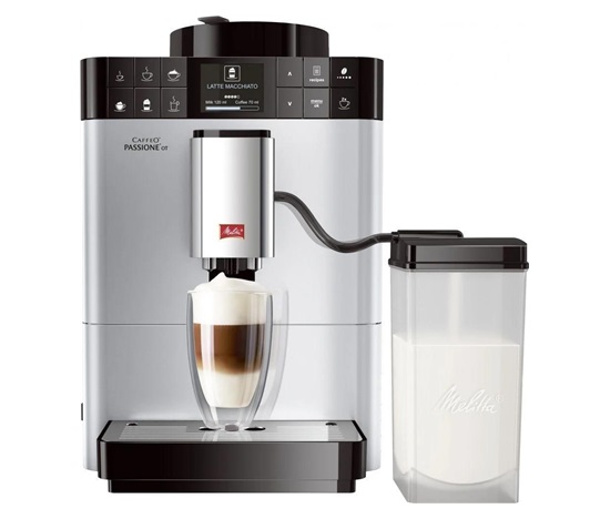 Melitta Passione One Touch automatický kávovar, 1400 W, 15 bar, mléčný systém, vestavěný mlýnek, displej