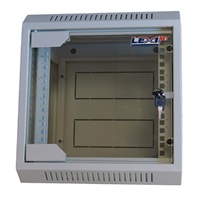 LEXI-Net 10" nástěnný rozvaděč 6U 310x260, skleněné dveře, svařovaný, šedý