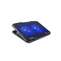 C-TECH chladící podložka pod NTB CLP-140, 15,6", 2x 140mm, 2x USB, modré podsvícení