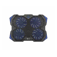 C-TECH chladící podložka pod NTB Zefyros (GCP-01B), casual gaming, 17,3", modré podsvícení, regulace otáček