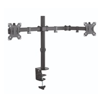 CONNECT IT TwinArm stolní držák na 2 monitory, ČERNÝ