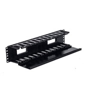 TRITON 19" vyvazovací panel 2U plastový, černá