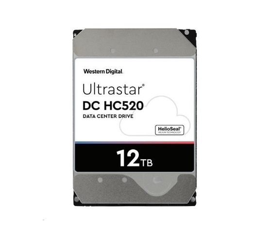 Western Digital Ultrastar® HDD 12TB (HUH721212ALE601) DC HC520 3.5in 26.1MM 256MB 7200RPM SATA 512E SED (GOLD)