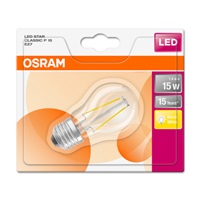 OSRAM LED STAR CL P Filament 1,4W 827 E27 136lm 2700K (CRI 80) 15000h A++ (Blistr 1ks)