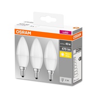 OSRAM LED BASE CL B Fros. 5,7W 827 E14 470lm 2700K (CRI 80) 10000h A+ (Krabička 3ks)