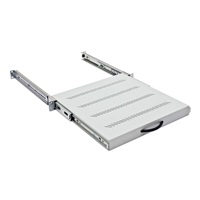 TRITON Police výsuvná 19", 1U/550mm plnovýsuv, nosnost 45kg, šedá