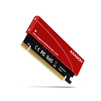 AXAGON PCEM2-S, PCIe x16 - M.2 NVMe M-key slot adaptér, kovový kryt pro pasivní chlazení