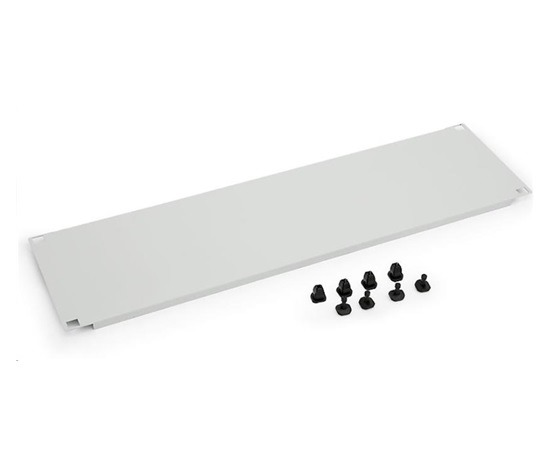 TRITON 19" záslepka, 1U, plastový zámek, černá