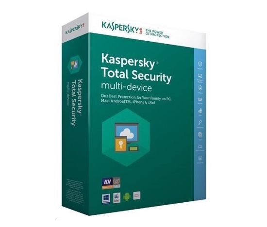 Kaspersky Total Security CZ multi-device, 5 zařízení, 1 rok, obnovení licence, elektronicky