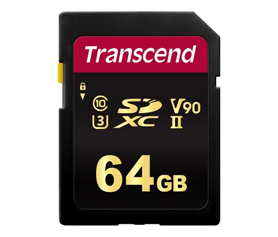 TRANSCEND SDXC karta 64GB 700S, UHS-II U3 Class 10 (R:285/W:180 MB/s)