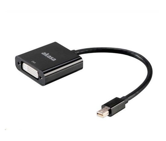 AKASA adaptér Mini DisplayPort na DVI passive, 20cm