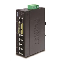 Planet switch IGS-5225-4T2S, průmyslový 4x10/100/1000T, 2x100/1000X SFP, -40~+75°C