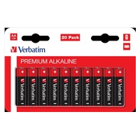 VERBATIM Alkalická Baterie AA 20 Pack / LR6