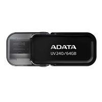 ADATA Flash Disk 64GB UV240, USB 2.0 Dash Drive, černá