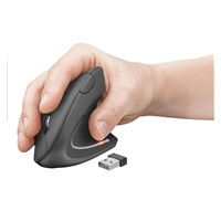 TRUST Myš Verto wireless ergonomic mouse USB, black (černá)