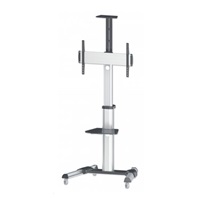 MANHATTAN Stojan TV, multifunkční (-12° ~ 5°, 37"-70", max. 50kg) černo-stříbrné