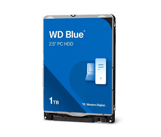 WD BLUE WD10SPZX 1TB, SATA III 2.5", 128MB 5400RPM, 150MB/s, 7mm, SMR
