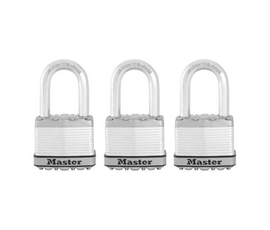 MasterLock Excell M5EURTRILF Set 3 ks titanových visacích zámků