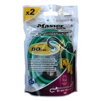 Master Lock Upínací gumy s háčky   - 80 cm (2 ks / balení)