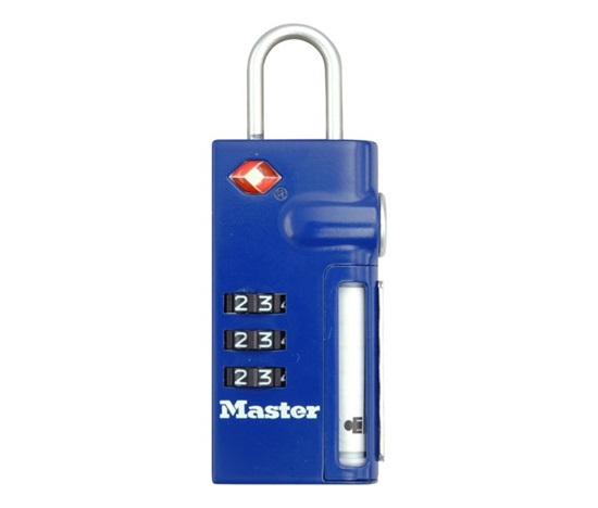 MasterLock TSA 4693EURDBLU Visací kombinační zámek