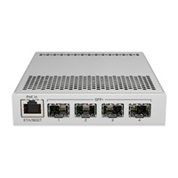 MikroTik Cloud Router Switch CRS305-1G-4S+IN, Dual Boot (SwitchOS, RouterOS), 800MHz, 512MB RAM, 4xSFP+, vč.L5
