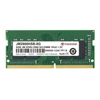 TRANSCEND SODIMM DDR4 8GB 2666MHz 1Rx8 1Gx8 CL19 1.2V
