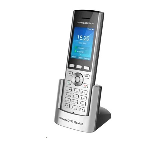 Grandstream WP820 [Wi-Fi IP telefon, 2 linky, 2 SIP účty, 2.4" TFT 240x320, bluetooth, 3.5mm jack, OS Android]