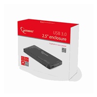 GEMBIRD externí box pro 2.5" zařízení, USB 3.0, SATA, černý