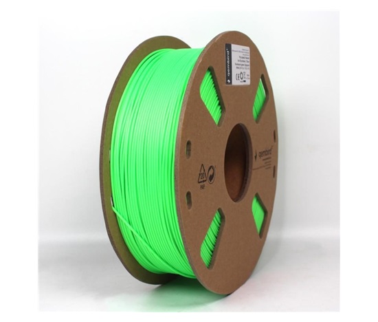 GEMBIRD Tisková struna (filament) PLA, 1,75mm, 1kg, fluorescentní, zelená