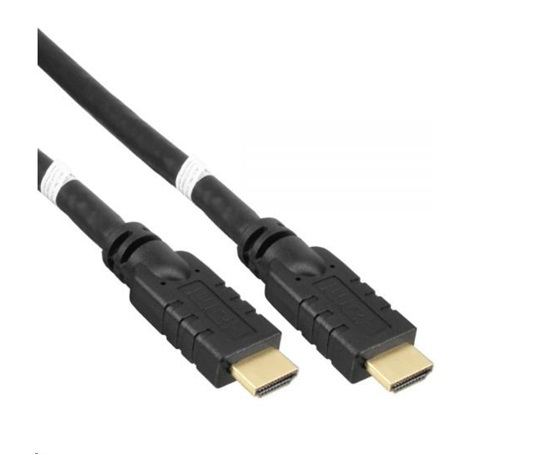 PREMIUMCORD Kabel HDMI High Speed with Ether.4K@60Hz, se zesilovačem,10m, 3x stínění, M/M, zlacené konektory