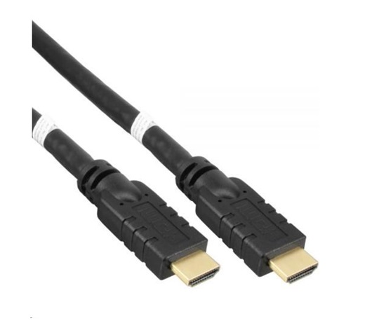 PREMIUMCORD KabelHDMI High Speed with Ether.4K@60Hz, se zesilovačem,25m, 3x stínění, M/M, zlacené konektory