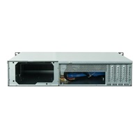 CHIEFTEC skříň Rackmount 2U UNC-210, mATX, half height PCI slots,  Black, zdroj PSF-400B (400W)
